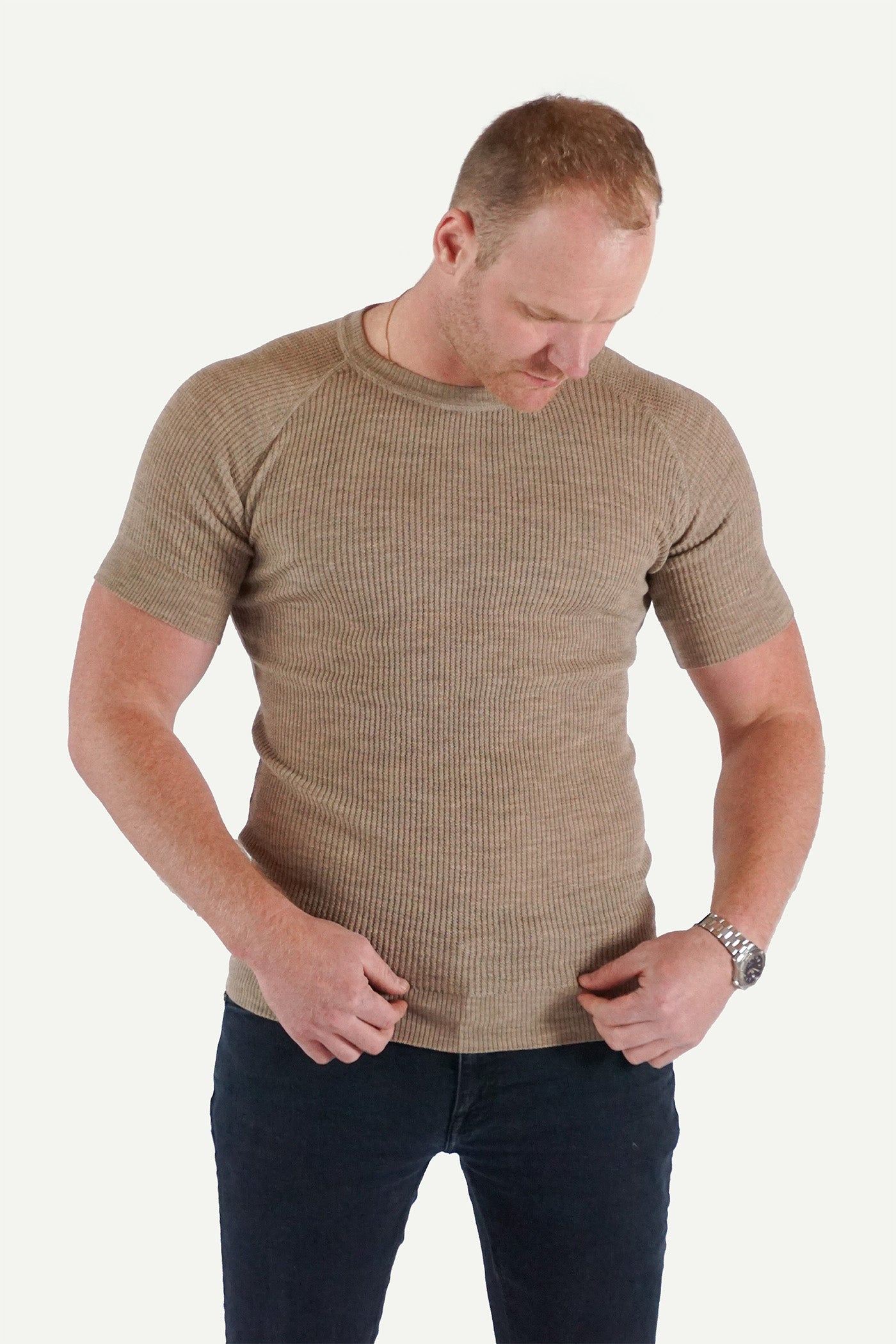 Lanullva Havbris 2.0 Ull T-skjorte, Linen