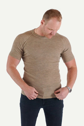 Lanullva Havbris 2.0 Ull T-skjorte, Linen