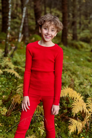 Lanullva Havbris 2.0 Ulltrøye Barn, Tyttebær