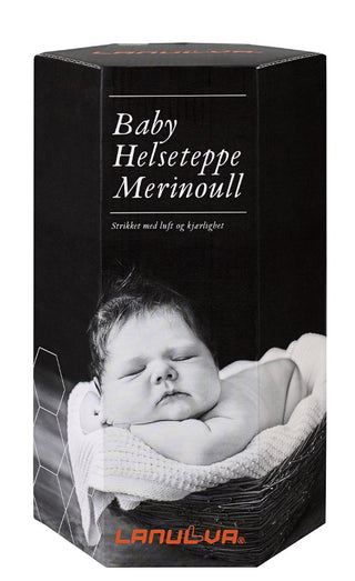 Lanullva Lyngstad Helseteppe Ull Baby, Brun Melert-Lanullva