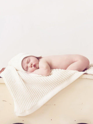 Lanullva Lyngstad Helseteppe Ull Baby, Brun Melert-Lanullva