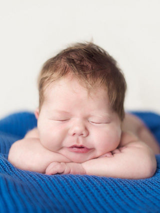 Lanullva Lyngstad Helseteppe Ull Baby, Brun Melert-Lanullva