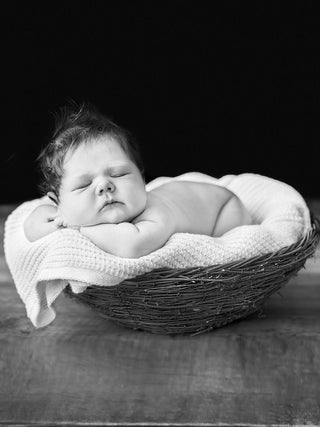 Lanullva Lyngstad Helseteppe Ull Baby, Brun Melert-Lanullva