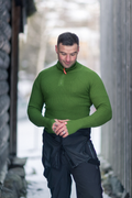 Havbris 2.0 Ulltrøye Half Zip, Vårgrønn