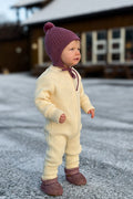 Hustadvika 2.0 Ull Babydress Zip, Offwhite