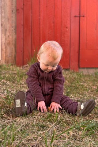 Hustadvika 2.0 Ull Babydress Zip, Lavendel
