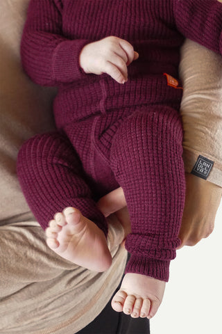 Lanullva Havbris 2.0 Ulltights Baby, Plomme