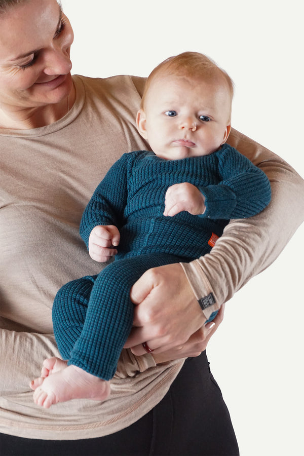 Lanullva Havbris 2.0 Ulltights Baby, Bergblå