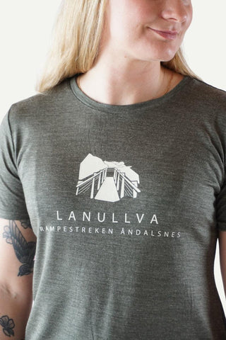 Basic T-Skjorte Print Åndalsnes Dame, Myr-Lanullva