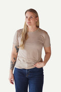 Basic T-Skjorte Dame, Linen