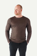 Basic T-Skjorte Herre Long Sleeve, Bark