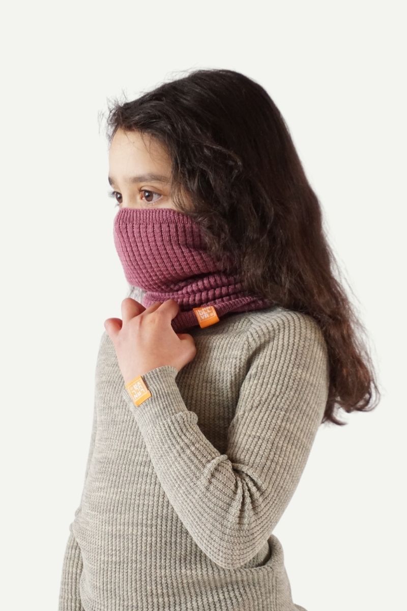 Behagelig, kløfri Havbris buff, Lyng rosa | Barn – Lanullva
