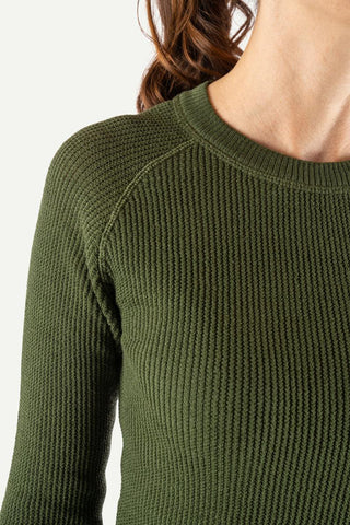 Lanullva Havbris 2.0 Ulltrøye Crewneck, Granbar-Lanullva