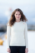 Havbris 2.0 Ulltrøye Crewneck, Offwhite