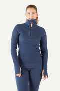 Havbris 2.0 Ulltrøye Half Zip, Atlanterhavsblå