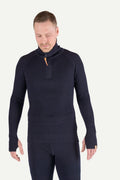 Havbris 2.0 Ulltrøye Half Zip, Nattblå