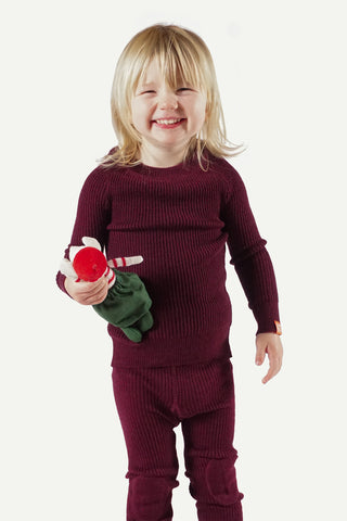 Lanullva Havbris 2.0 Ullstillongs Barn, Plomme