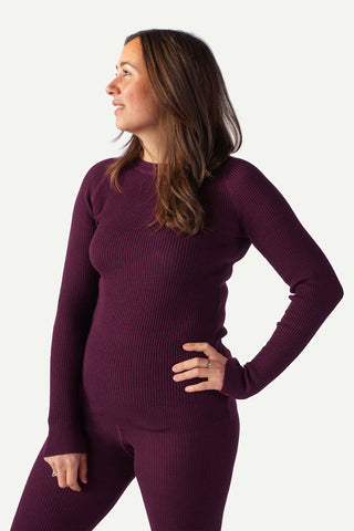 Lanullva Havbris 2.0 Crewneck, Plomme