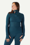 Havbris 2.0 Ulltrøye Half Zip, Bergblå