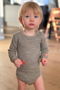 Havbris 2.0 Ull Babybody, Vinje Grå