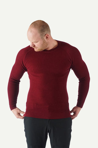 Lanullva Havbris 2.0 Crewneck, Vinrød