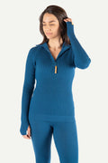 Hustadvika 2.0 Ullgenser Half Zip, Arktis Blå