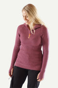 Hustadvika 2.0 Ullgenser Half Zip, Lyng Rosa