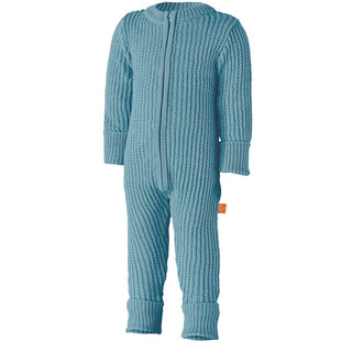 Hustadvika Ull Barnedress Zip, Aqua-Lanullva