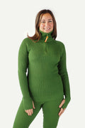 Hustadvika 2.0 Ullgenser Half Zip, Vårgrønn