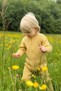 Hustadvika 2.0 Barnedress Zip, Smørblomst