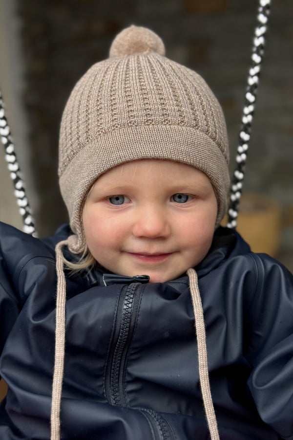 Lanullva Hustadvika 2.0 Ull Lue Klaffer Barn, Linen