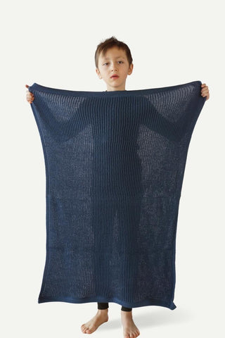 Lyngstad 2.0 Helseteppe Ull Baby, Atlanterhavsblå-Lanullva