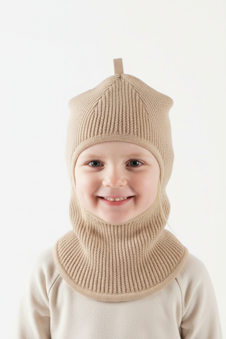 Balaclava i linen-farge