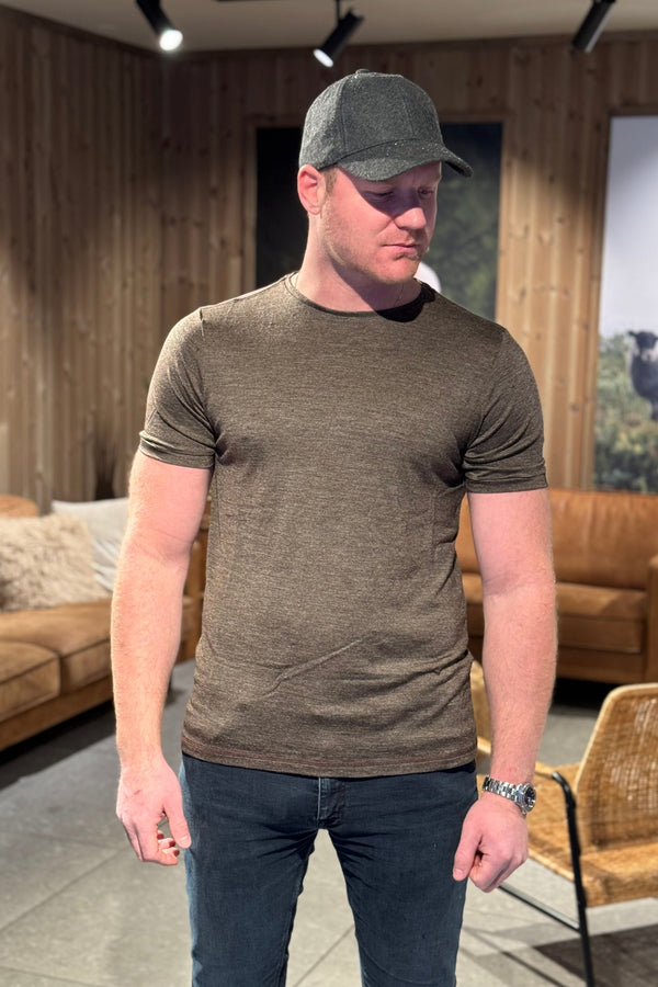 Lanullva Basic T-Skjorte Herre, Bark