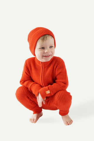 Lanullva Hustadvika 2.0 Barnedress Zip, Midnattsol