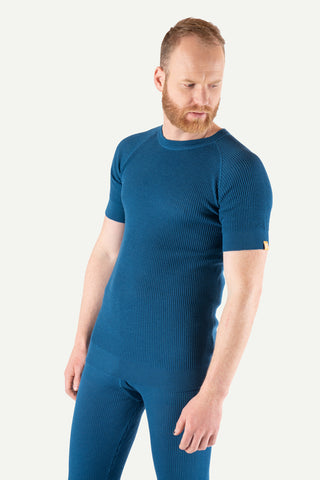 Lanullva Havbris 2.0 Ull T-skjorte, Arktis Blå