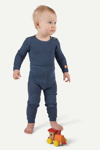 Lanullva Havbris 2.0 Ull Babybody, Atlanterhavsblå