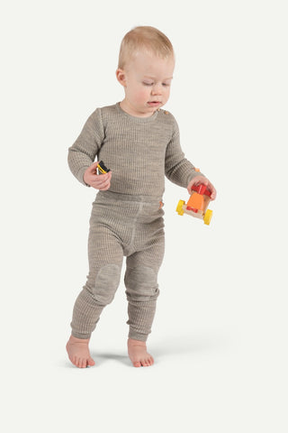Lanullva Havbris 2.0 Ull Babybody, Vinje Grå