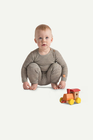 Lanullva Havbris 2.0 Ull Babybody, Vinje Grå