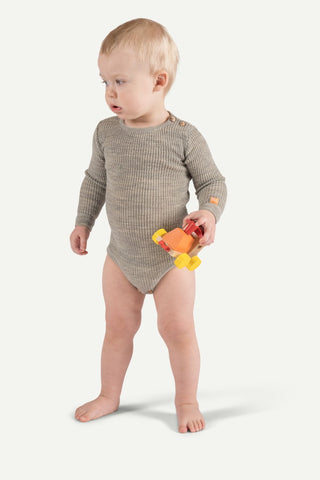Lanullva Havbris 2.0 Ull Babybody, Vinje Grå