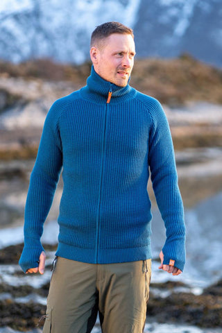 Lanullva Hustadvika 2.0 Ulljakke Zip, Arktis Blå